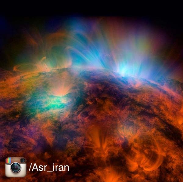 تصویر شگفت انگیز از خورشید