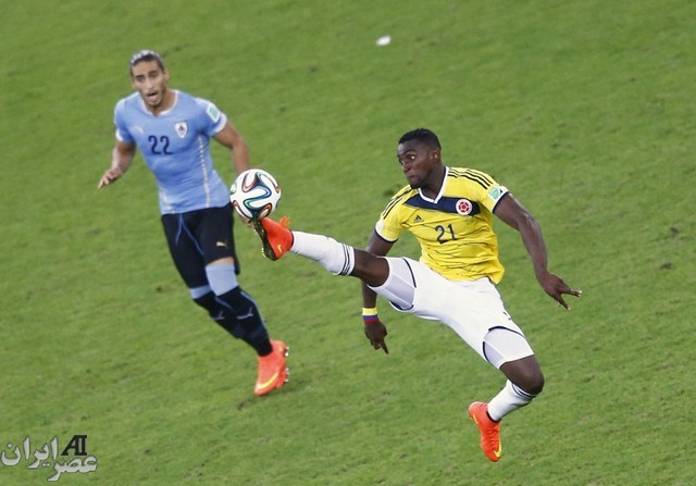 مسابقه کلمبیا و اوروگوئه (عکس)