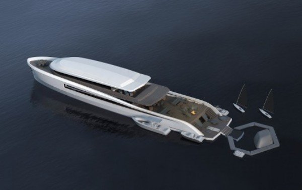 قایق پیشرفتهای شبیه ویلای ساحلی قایق پیشرفتهای شبیه ویلای ساحلی