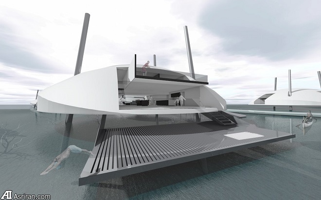 خانههای شناور می توانند تعریف خانهسازی در آینده باشند خانههای شناور می توانند تعریف خانهسازی در آینده باشند