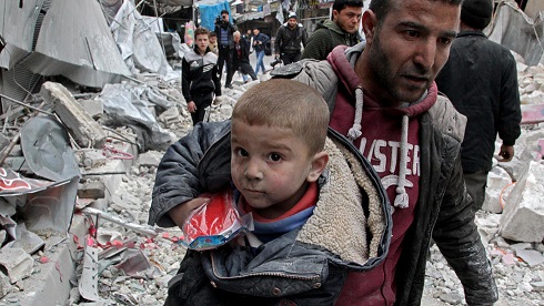 حمل روسیه و سوریه به ادلب