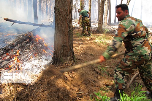 آتش به سیاهبیشه مازندران رسید آتش سوزی سیاهبیشه مازندران