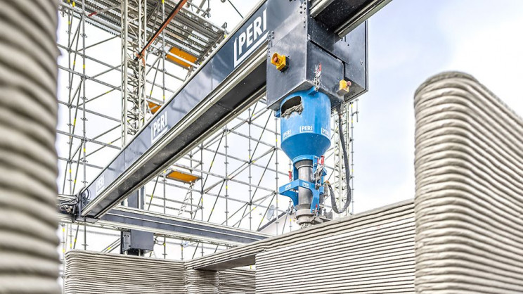 مراحل پایانی ساخت نخستین خانه چاپ سه بعدی شده آلمان