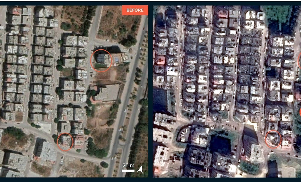 قبل و بعد از زلزله ترکیه و سوریه (عکس)