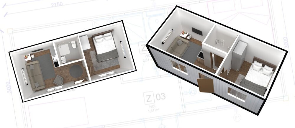 شهر کانتینری در ترکیه با کانکسهای مجهز/عکس شهر کانتینری در ترکیه با کانکسهای مجهز/عکس
